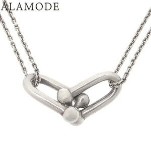 TIFFANY Co Double Link Pendant Sterling Silver Necklace Accessory Jewelry